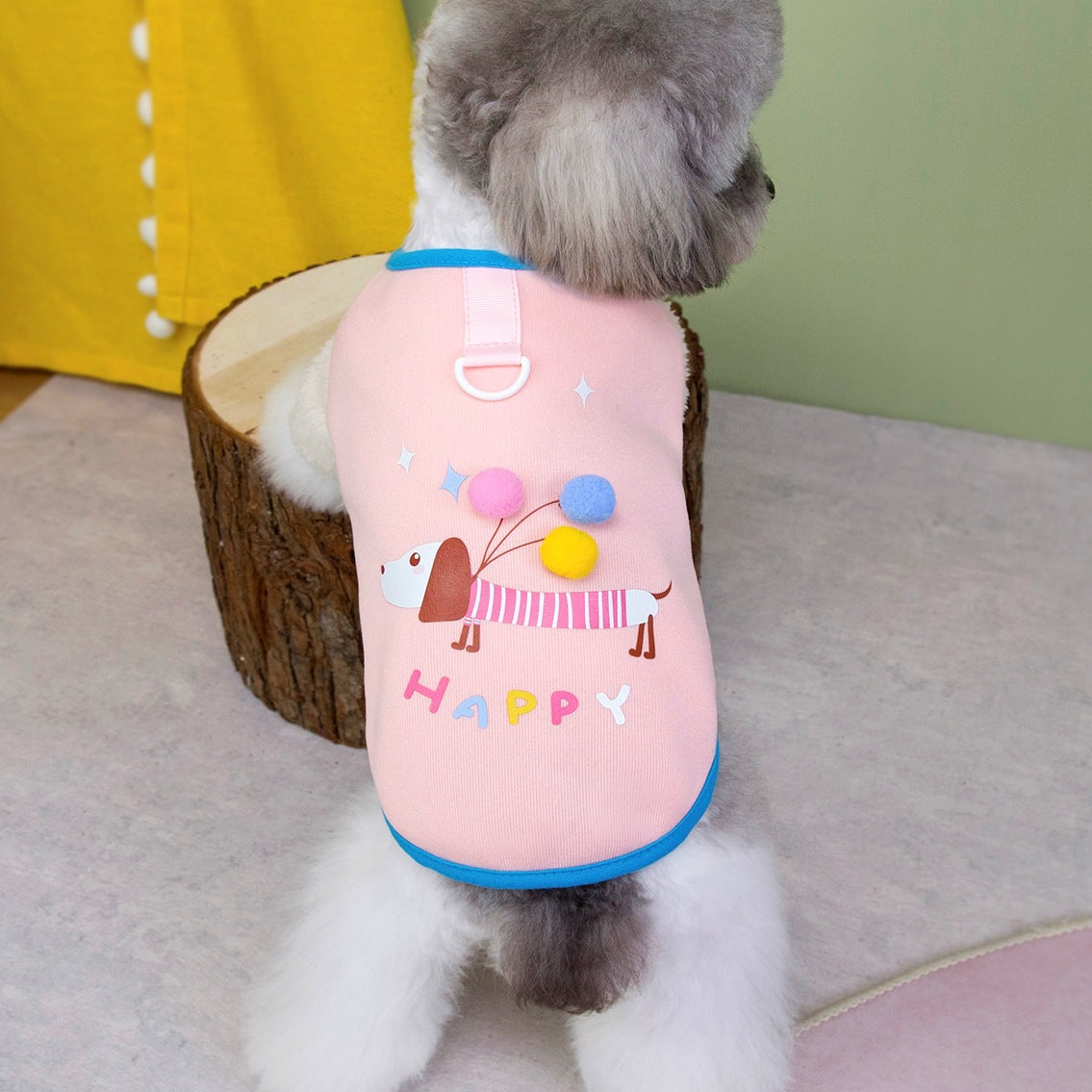 KFX-2518205 Dachshund Balloon Fleece Lined Sweatshirt Vest for Small Dogs - Unisex Casual Wear