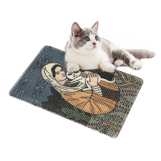 KFX-2518589 Sisal Cat Scratching Pad with Fun Cartoon Designs - Available in Multiple Styles and Sizes
