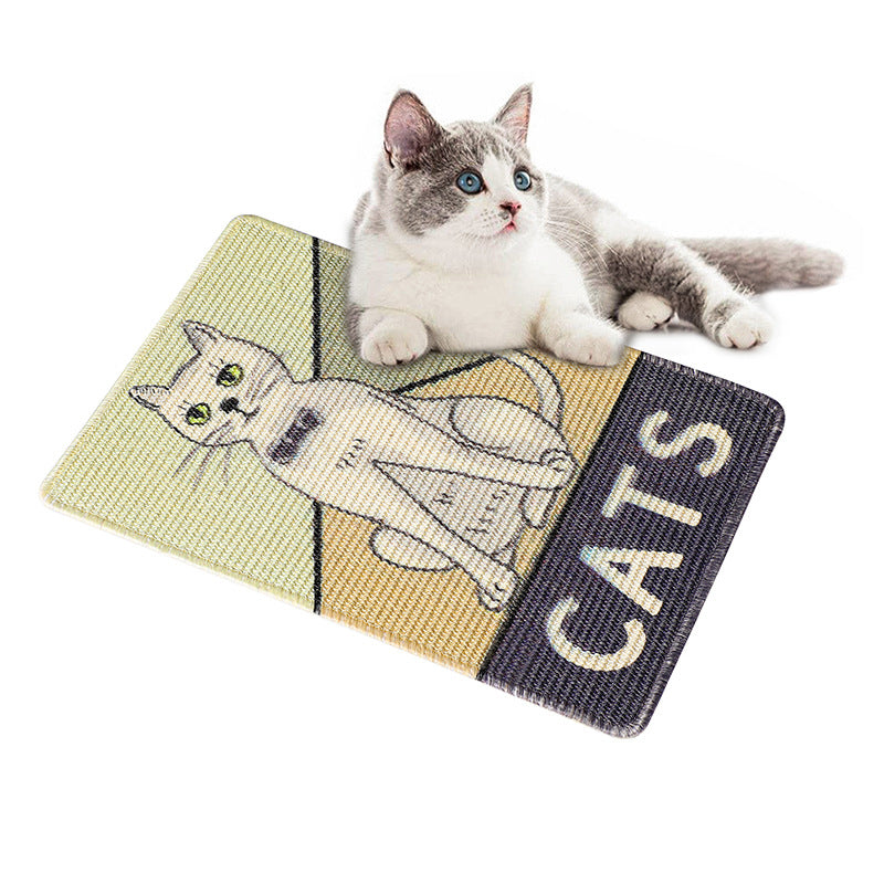 KFX-2518589 Sisal Cat Scratching Pad with Fun Cartoon Designs - Available in Multiple Styles and Sizes