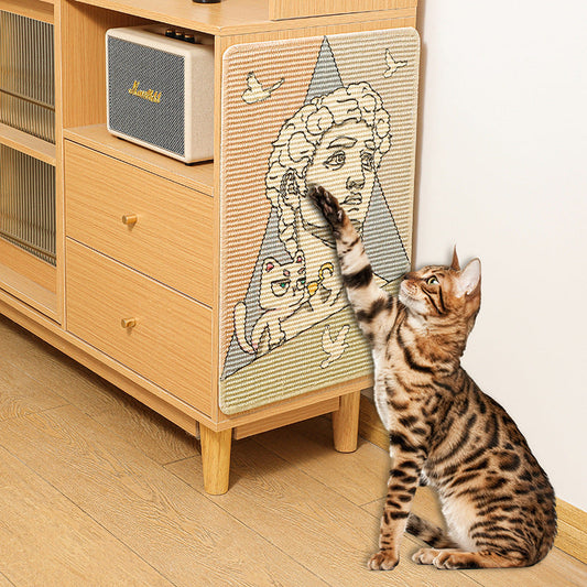 KFX-2518589 Sisal Cat Scratching Pad with Fun Cartoon Designs - Available in Multiple Styles and Sizes