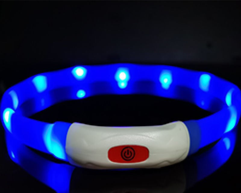 KFX-2520381 Luminous LED Dog Collar - Bright Colors in Small, Medium, and Large Sizes