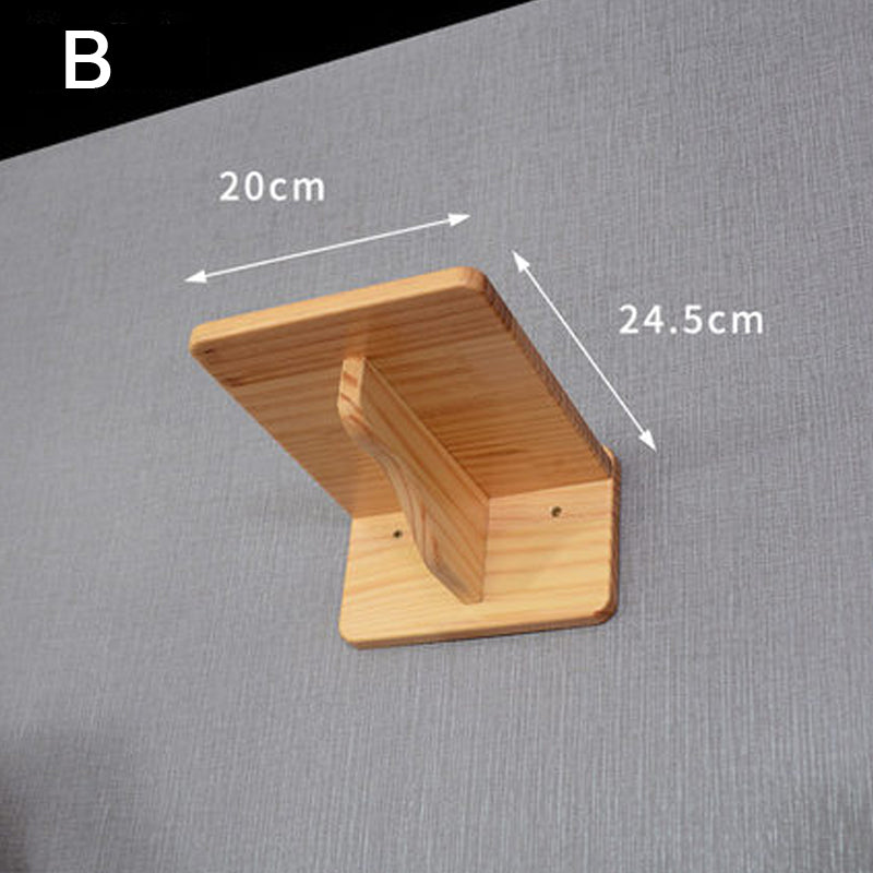 KFX-2521661 Wall-Mounted Cat Jumping Platform Made of Solid Wood for Active Pets