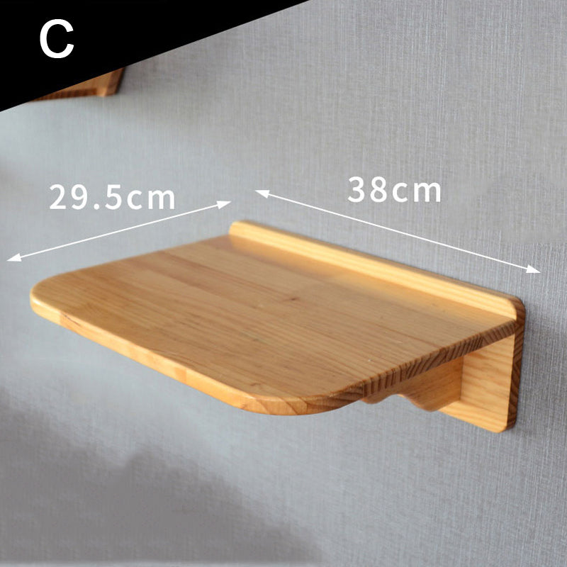 KFX-2521661 Wall-Mounted Cat Jumping Platform Made of Solid Wood for Active Pets