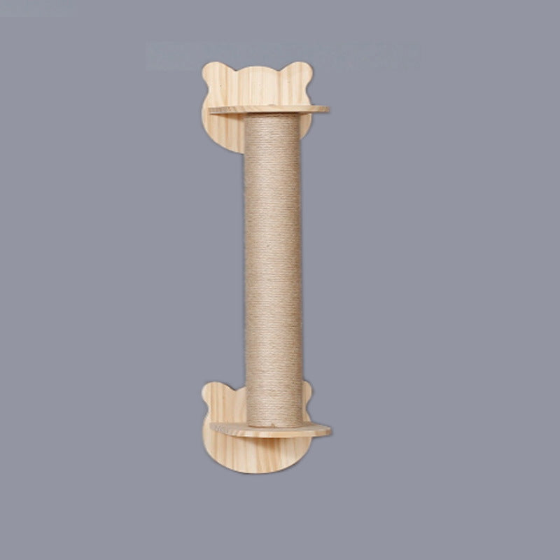 KFX-2521661 Wall-Mounted Cat Jumping Platform Made of Solid Wood for Active Pets
