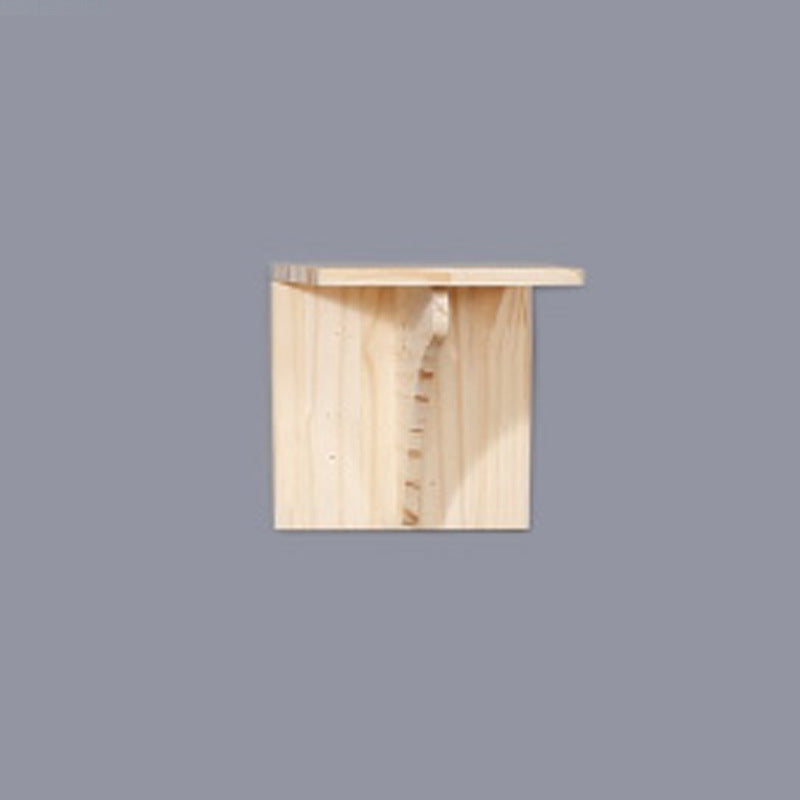 KFX-2521661 Wall-Mounted Cat Jumping Platform Made of Solid Wood for Active Pets