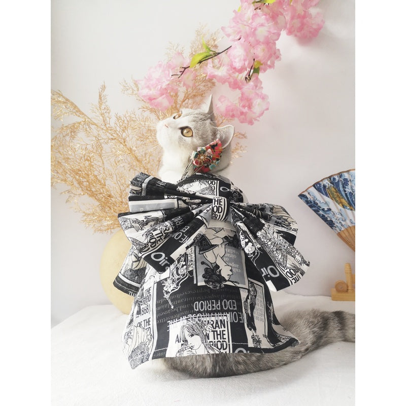 KFX-2522557 Cherry Blossom and Geisha Themed Apparel for Small Dogs and Cats - Various Sizes Available
