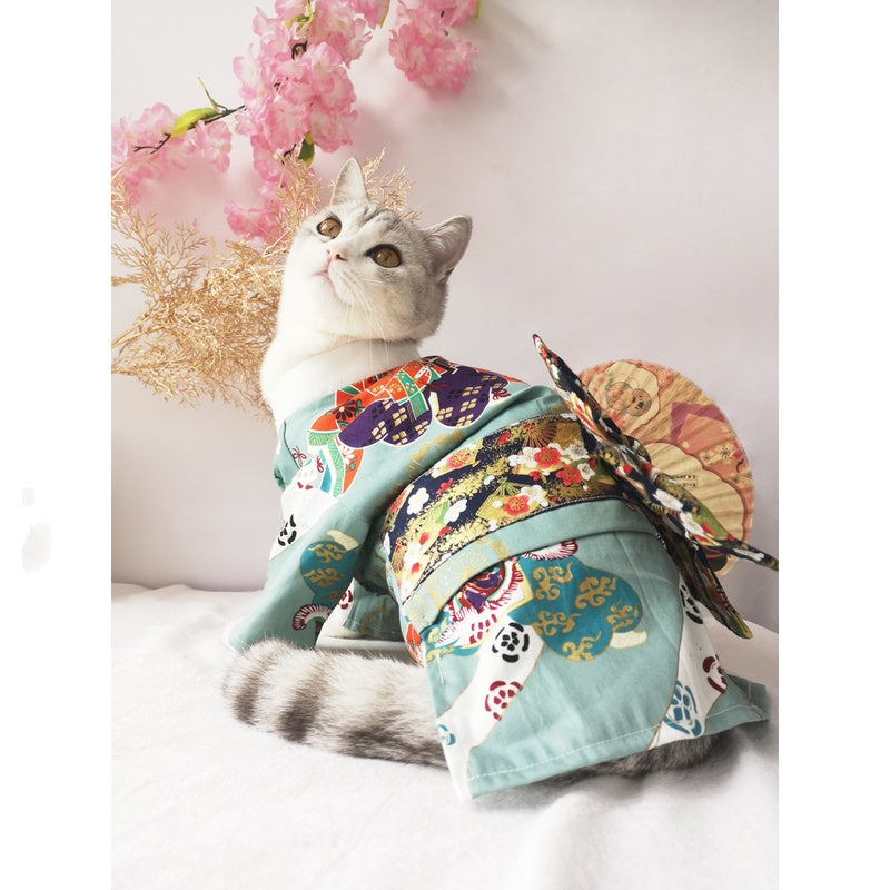 KFX-2522557 Cherry Blossom and Geisha Themed Apparel for Small Dogs and Cats - Various Sizes Available
