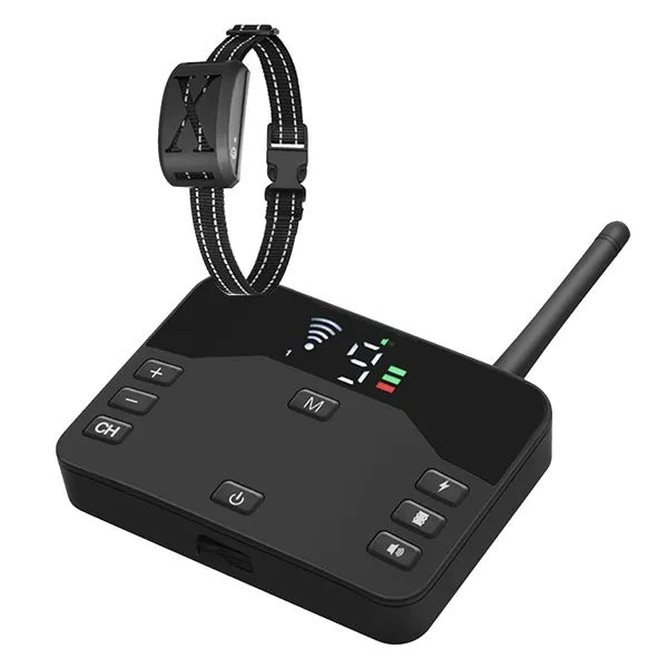 KFX-2523837 Wireless Electric Dog Fence System with Waterproof Receiver Collar for Small to Large Dogs