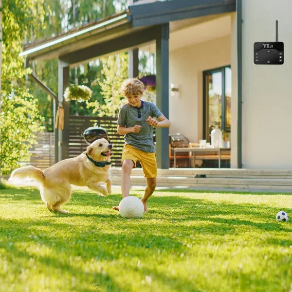 KFX-2523837 Wireless Electric Dog Fence System with Waterproof Receiver Collar for Small to Large Dogs