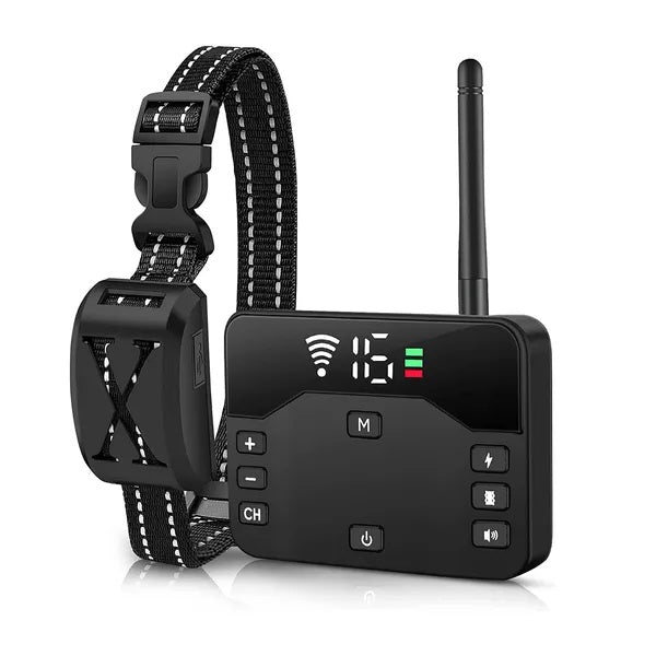 KFX-2523837 Wireless Electric Dog Fence System with Waterproof Receiver Collar for Small to Large Dogs