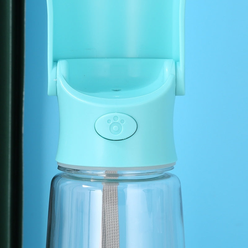 KFX-2524221 Portable Folding Pet Water Cup – Available in Blue, Pink, and Milky White, 350ML & 550ML with Activated Carbon