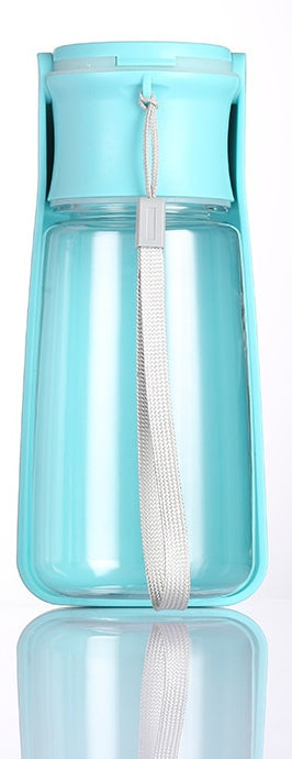 KFX-2524221 Portable Folding Pet Water Cup – Available in Blue, Pink, and Milky White, 350ML & 550ML with Activated Carbon