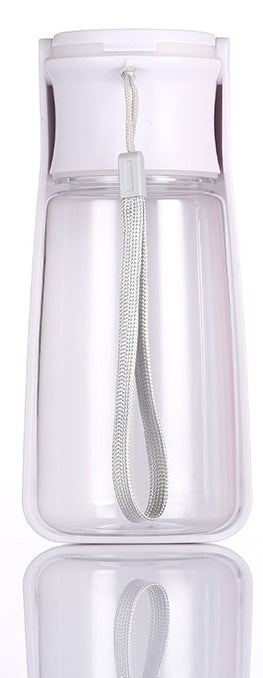 KFX-2524221 Portable Folding Pet Water Cup – Available in Blue, Pink, and Milky White, 350ML & 550ML with Activated Carbon