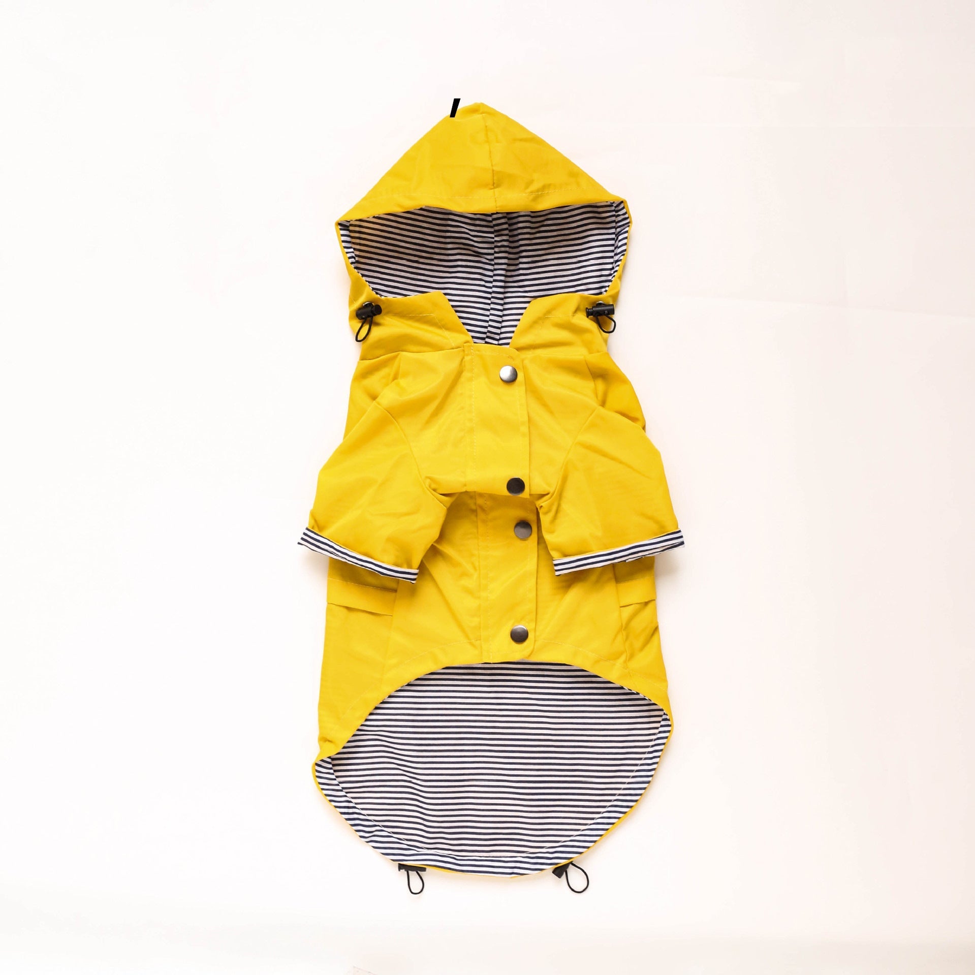 KFX-2525757 Windproof Retro Padded Raincoat for Dogs in Yellow, Pink, Red, Dark Blue - Multiple Sizes Available