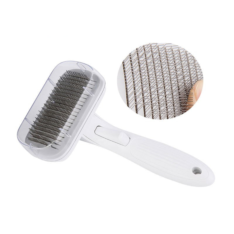KFX-2529725 Automatic Pet Comb for Dogs and Cats - Durable ABS Grooming Brush in Multiple Colors