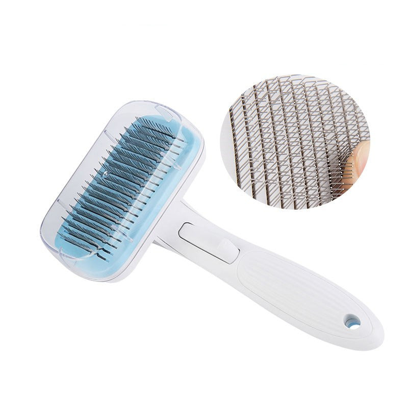 KFX-2529725 Automatic Pet Comb for Dogs and Cats - Durable ABS Grooming Brush in Multiple Colors