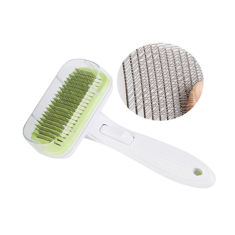 KFX-2529725 Automatic Pet Comb for Dogs and Cats - Durable ABS Grooming Brush in Multiple Colors