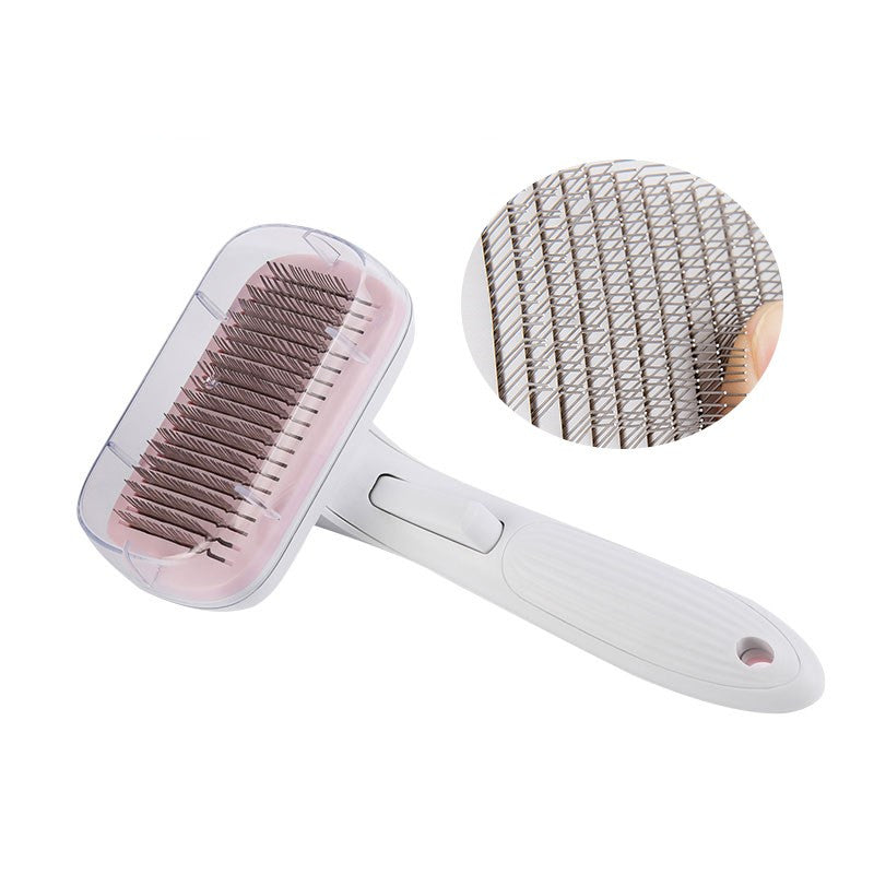 KFX-2529725 Automatic Pet Comb for Dogs and Cats - Durable ABS Grooming Brush in Multiple Colors