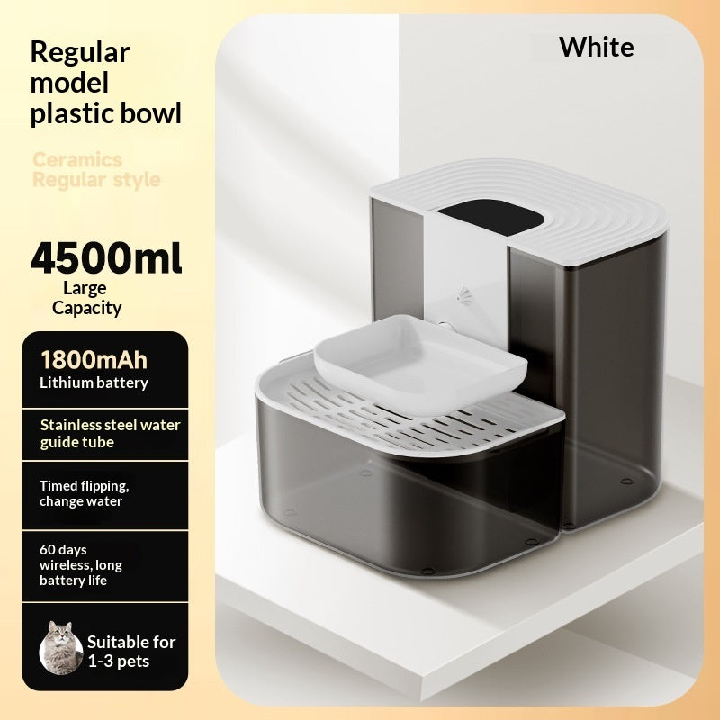KFX-2529981 Thermostatically Controlled Automatic Pet Water Fountain with 60-90 Day Battery Life and Clean/Dirty Water Separation