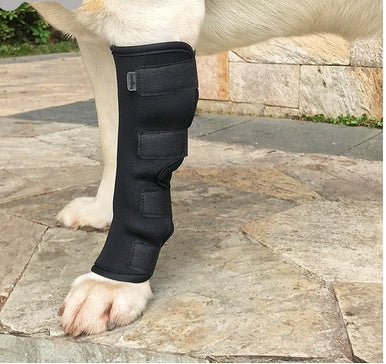 KFX-2530749 Dog Leg Recovery Cover - Neoprene Protective Wrap, Black, Multiple Sizes Available