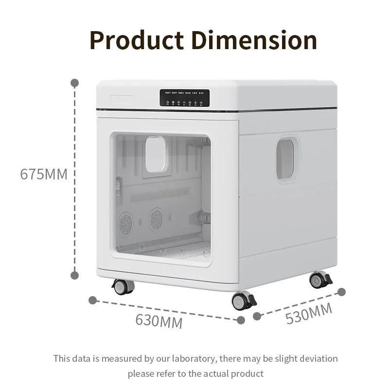 KFX-253139 100L Foldable Pet Dryer Box with Smart Temperature Control and 4-Speed Fan for Dogs and Cats