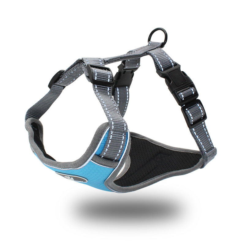 KFX-2533181 Reflective Vest-Style Chest Strap for Medium to Large Dogs - Durable Oxford Cloth with Neoprene and Mesh