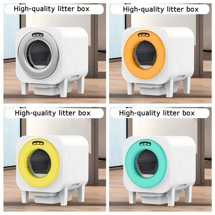 KFX-253331 Smart Self-Cleaning Electric Cat Litter Box with Deodorization and 75L Capacity for Cats Up to 15KG