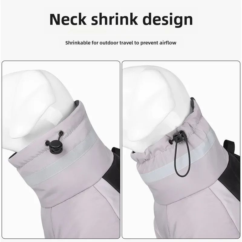 KFX-2539325 Waterproof Reflective Large Dog Winter Coat for Cold Weather and Snow