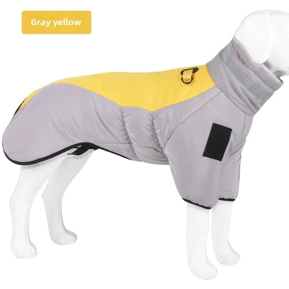 KFX-2539325 Waterproof Reflective Large Dog Winter Coat for Cold Weather and Snow