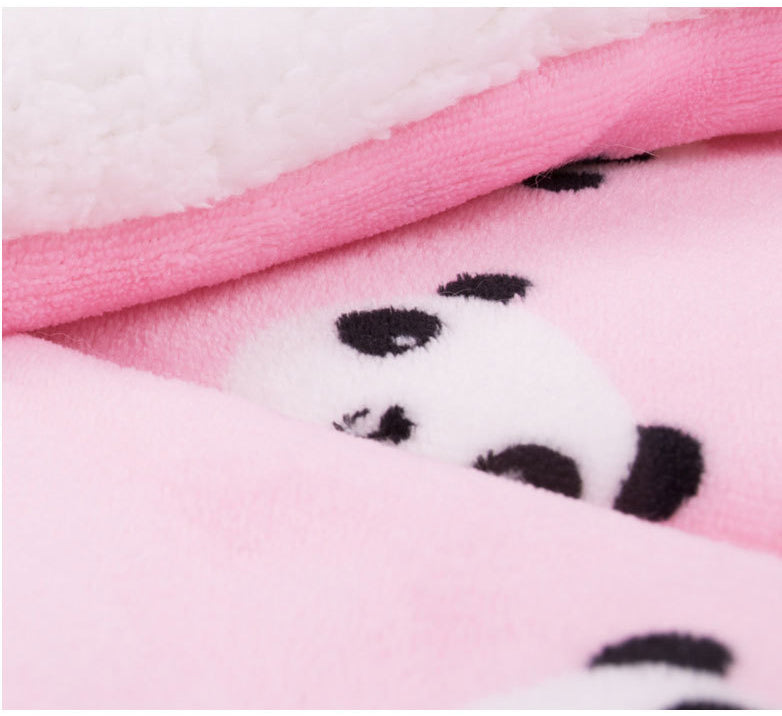 KFX-2541501 Cute Cartoon Lamb Cashmere and Flannel Universal Dog Mat