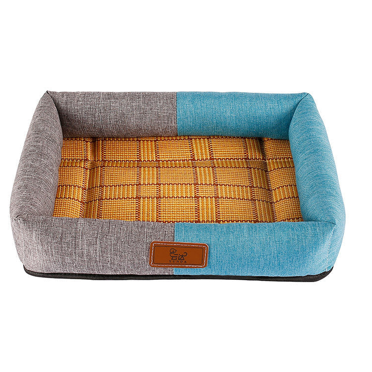 KFX-2543677 Cozy Summer Pet Nest for Dogs and Cats - Fabric Bed 40x30cm