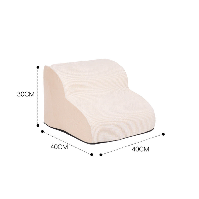 KFX-2543805 Pet Stairs for Small Dogs - Multi-Level Wave Design with Various Color Options