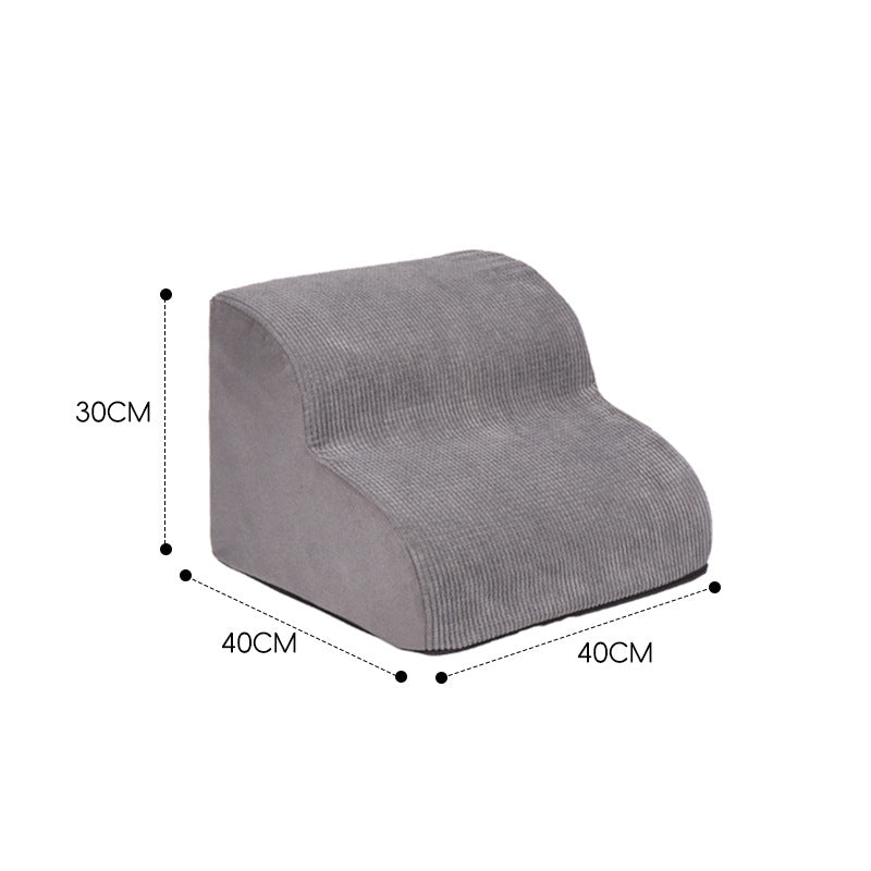 KFX-2543805 Pet Stairs for Small Dogs - Multi-Level Wave Design with Various Color Options