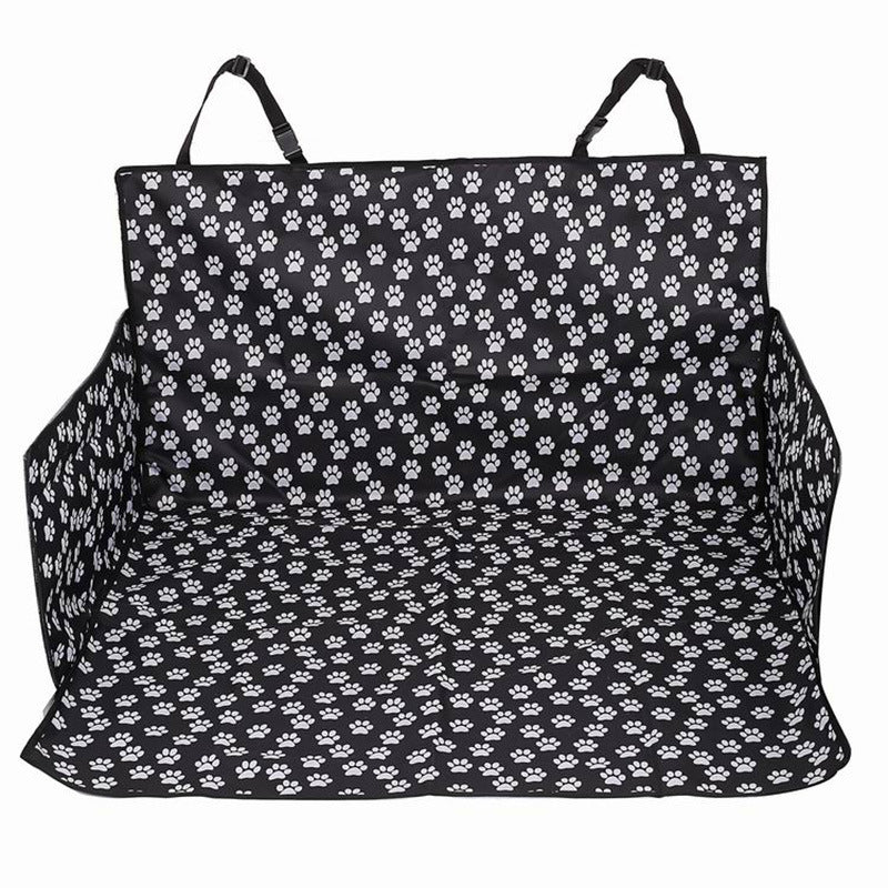 KFX-2544445 Waterproof Dog Car Mat with Paw Print Design for SUV Trunk Protection