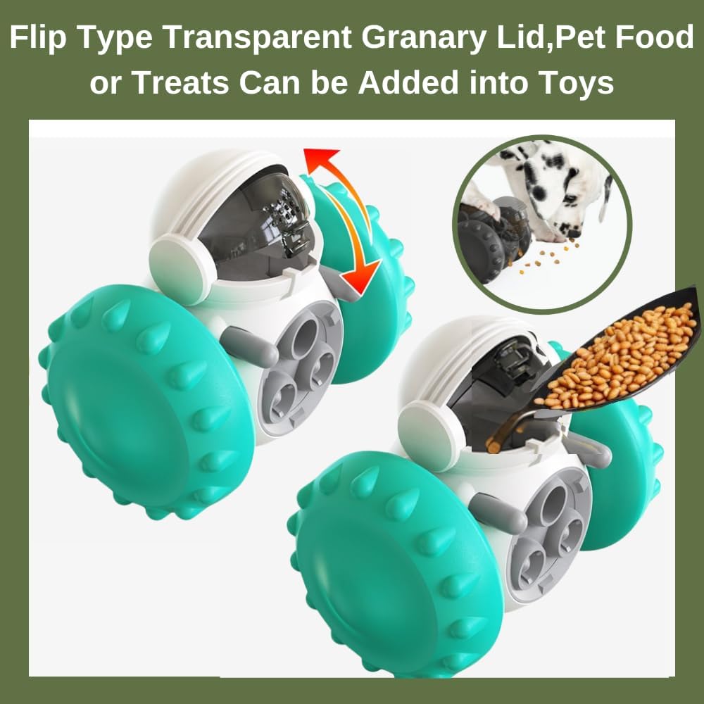 KFX-2552637 Interactive Food Dispenser Toy for Small Dogs and Cats - Durable Slow Feeder Puzzle for Problem-Solving and Weight Management