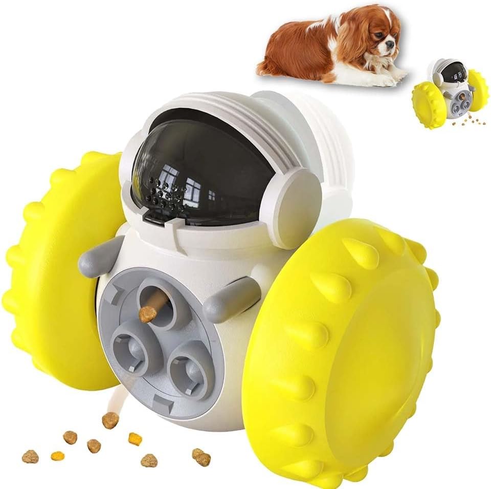 KFX-2552637 Interactive Food Dispenser Toy for Small Dogs and Cats - Durable Slow Feeder Puzzle for Problem-Solving and Weight Management