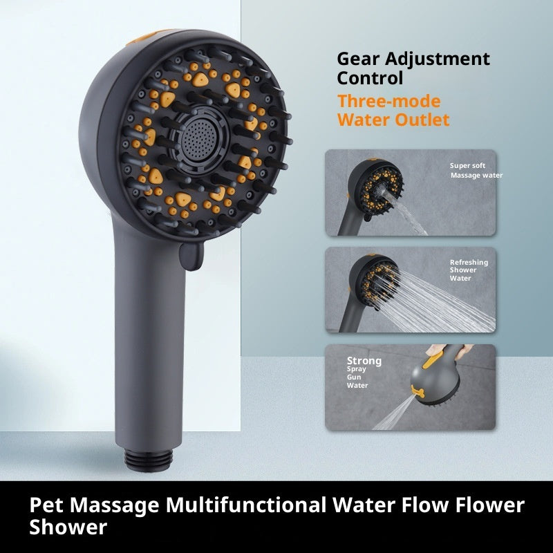 KFX-2553021 Portable Pet Dog Shower Nozzle for Massage and Rain Experience