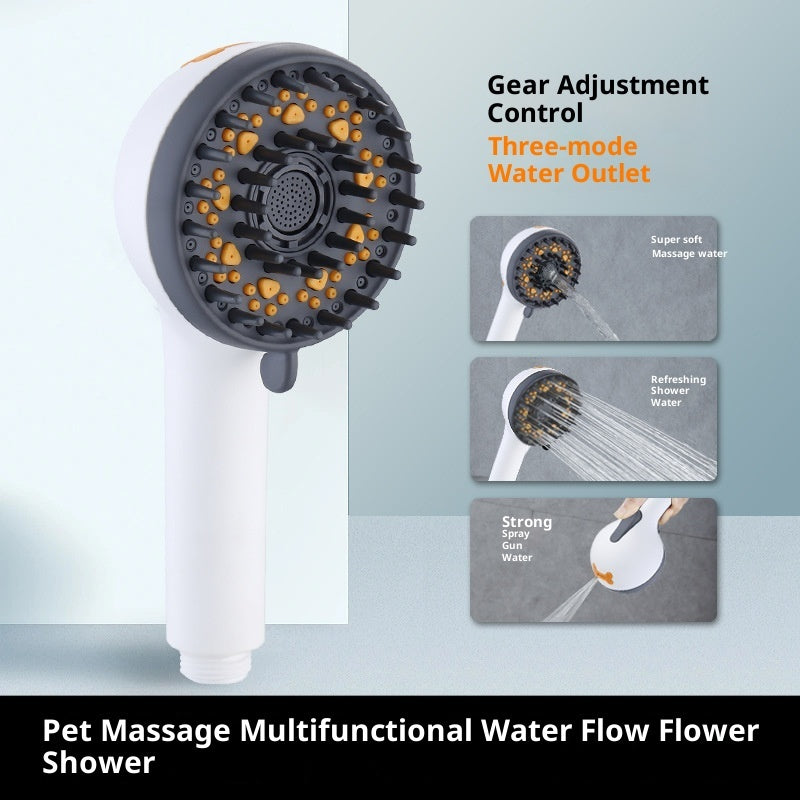 KFX-2553021 Portable Pet Dog Shower Nozzle for Massage and Rain Experience