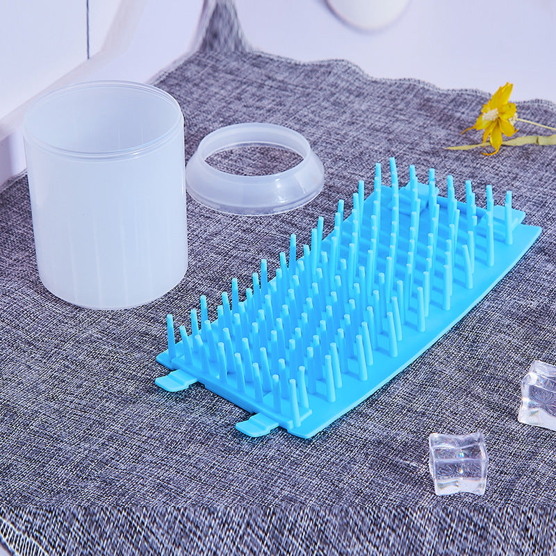 KFX-2558781 Pet Paw Cleaning Kit with Soft Brush for Efficient Washing and Hygiene