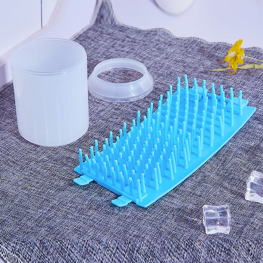 KFX-2558781 Pet Paw Cleaning Kit with Soft Brush for Efficient Washing and Hygiene