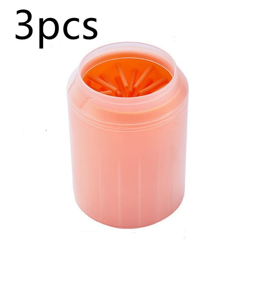 KFX-2558781 Pet Paw Cleaning Kit with Soft Brush for Efficient Washing and Hygiene