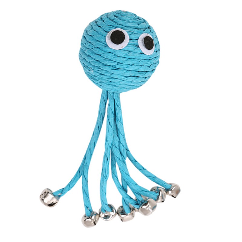 KFX-2559549 Durable Cat Toy - Green Cactus Design Made of Wired Paper for Fun and Exercise