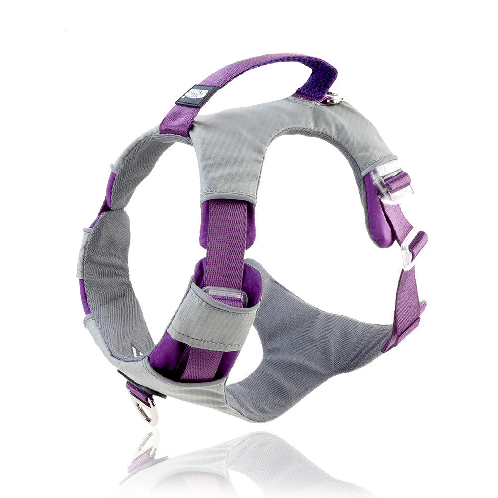 KFX-2560189 Adjustable Nylon Chest Strap and Leash Storage Bag for Pets - Available in Multiple Sizes and Colors