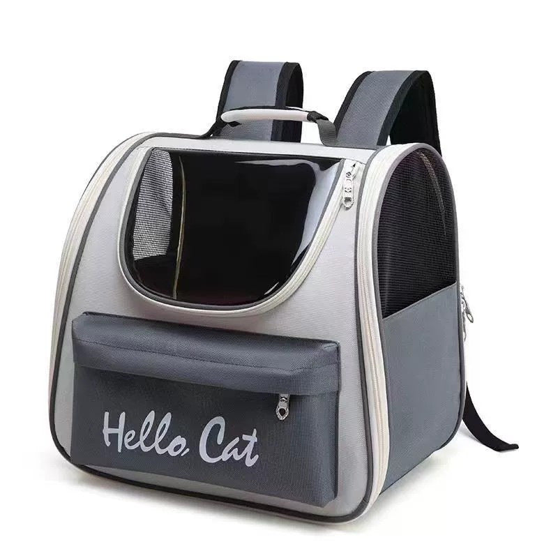 KFX-2563133 Breathable Oxford PVC Portable Pet Travel Bag with Large Capacity