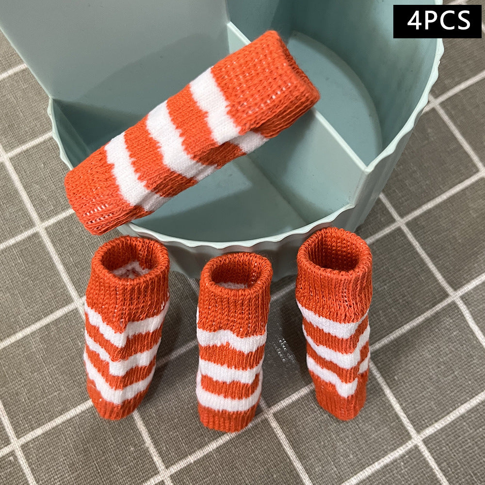 KFX-2563517 Knee and Leg Support Socks for Cats and Dogs - 4-Piece Set in Modern Minimalist Style