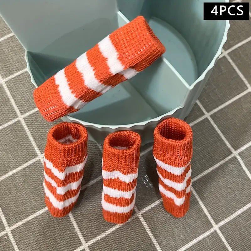 KFX-2563517 Knee and Leg Support Socks for Cats and Dogs - 4-Piece Set in Modern Minimalist Style