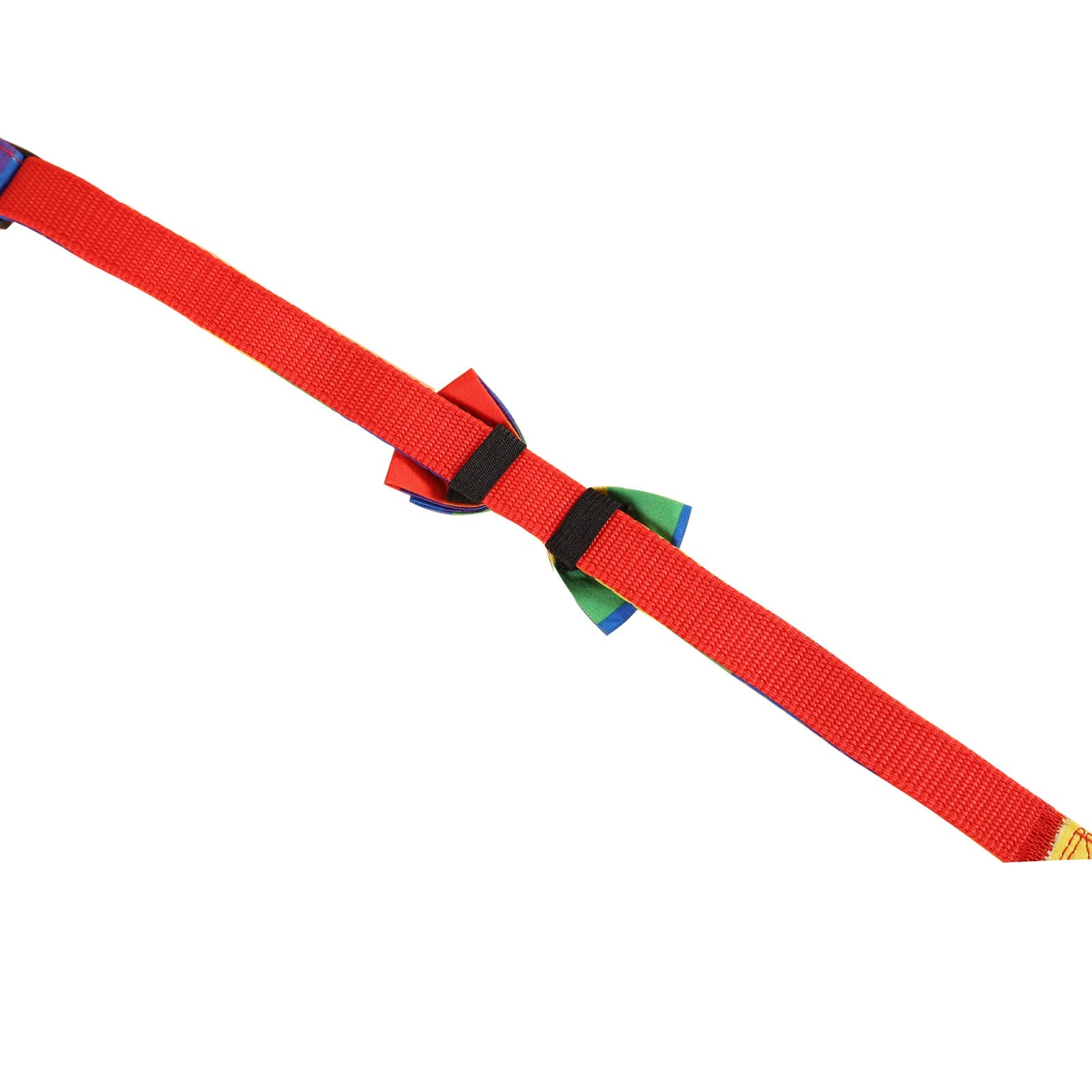 KFX-2564669 Rainbow Bow Tie Pet Collar for Cats and Dogs, Leisure Style, Multiple Sizes Available