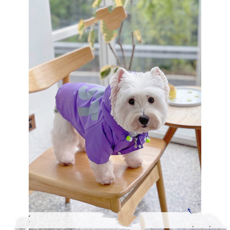 KFX-2565053 Warm Purple Cotton Padded Jacket for Dogs – Sizes L to 3XL