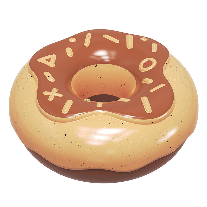 KFX-2565309 Molar Teeth Cleaning Donut Dog Toy - TPR, Assorted Colors
