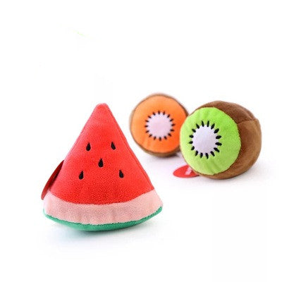KFX-2566333 Plush Food-Themed Pet Toy for Dogs and Cats - Varied Designs Available